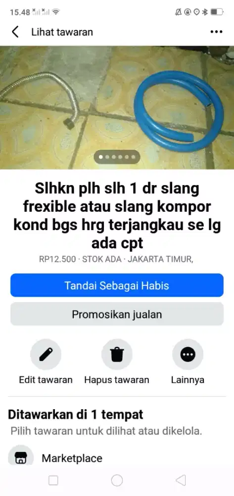 Slhkn plh slh 1 dr slang shower flexyble atau sblh nya murah sj cpt