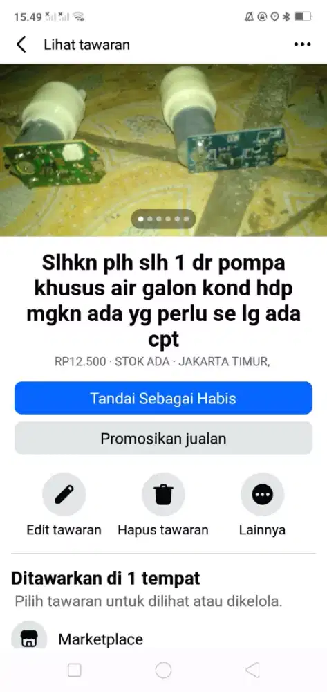 Slhkn plh slh 1 dr pompa khusus air galon kond hdp mgkn perlu murah sj