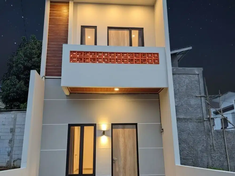 Rumah 2 lantai industrialis di Pondok Aren harga normal 695 Juta, sekarang cukup 670 Juta
