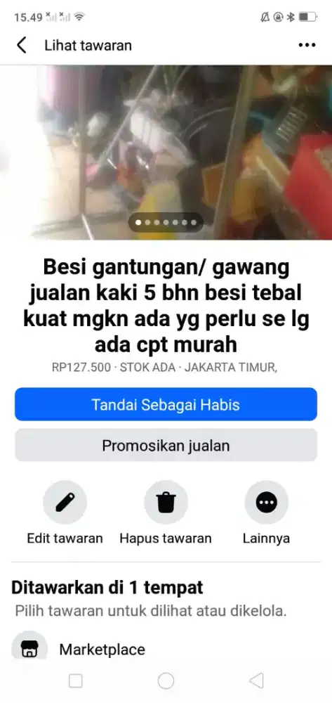 Cocok utk usaha kaki 5 jual baju dll kond bgs hrg murah sj cpt dpt yah