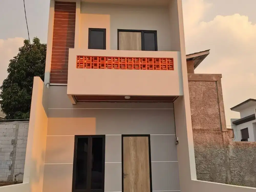 rumah 2 lantai konsep industrial modern di area Perigi – deket banget sama Bintaro & akses tol