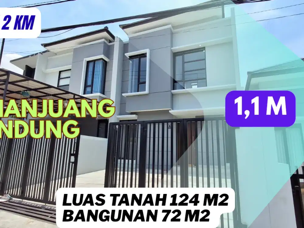 rumah baru 2 lantai siap huni di cihanjuang dekat sariwangi bandung