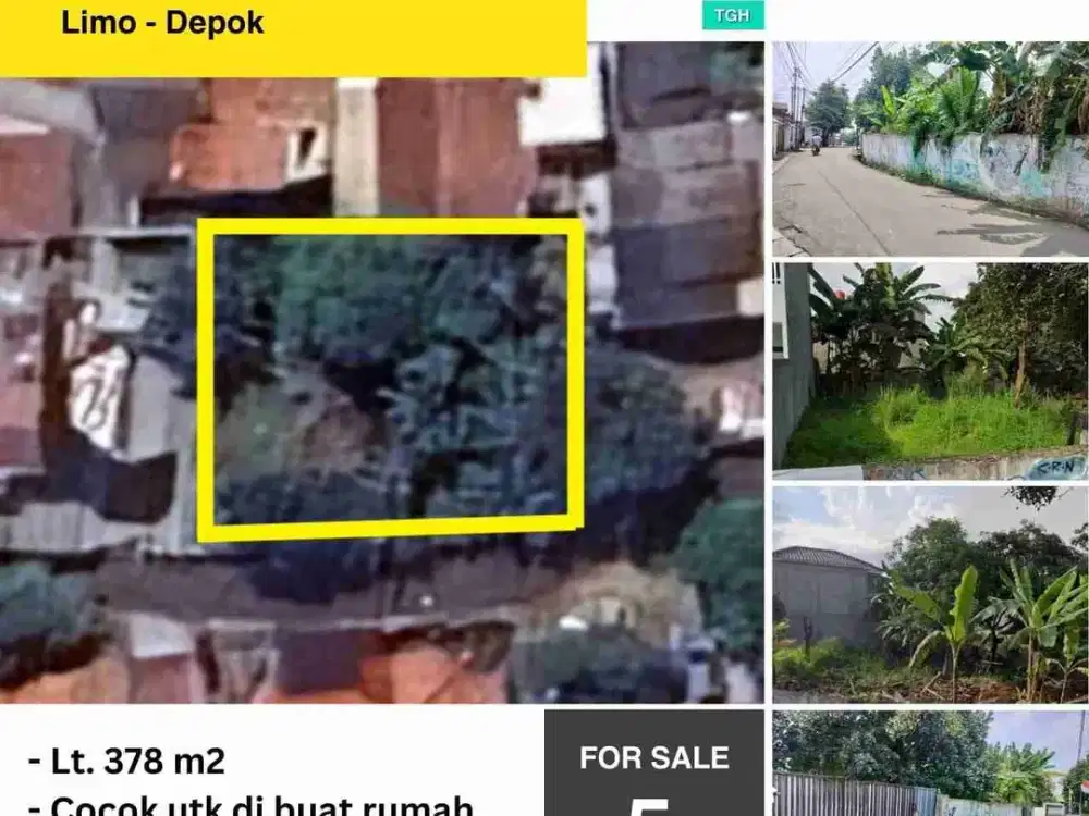 Di jual tanah murah di limo depok