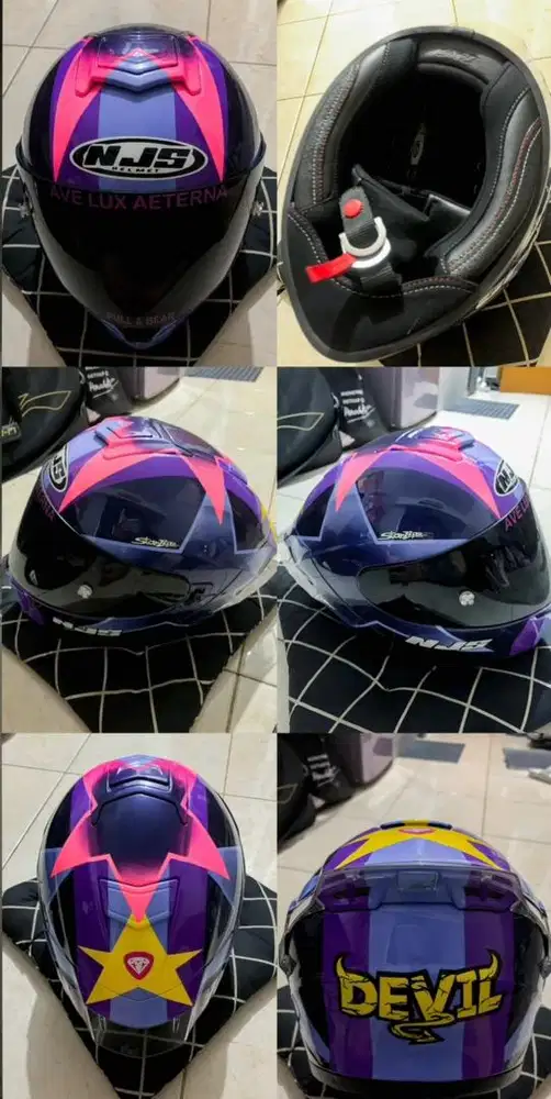Jual Helm Fullface NJS ZX-1 (Custom Livery)