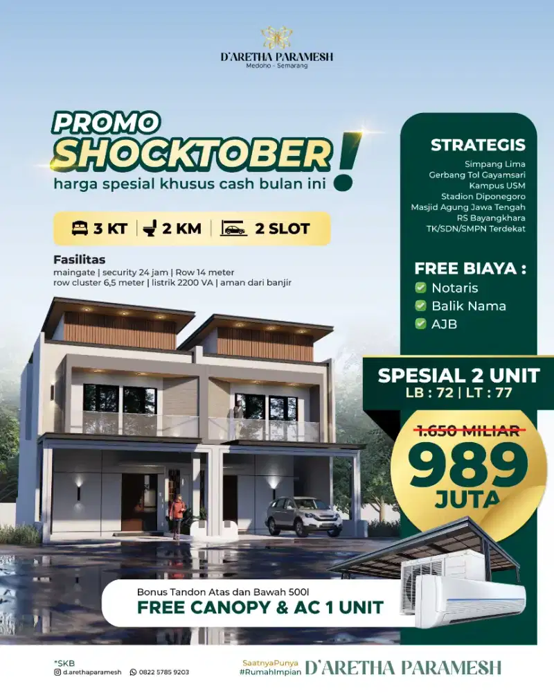 RUMAH MEWAH CLUSTER MEDOHO GAYAMSARI