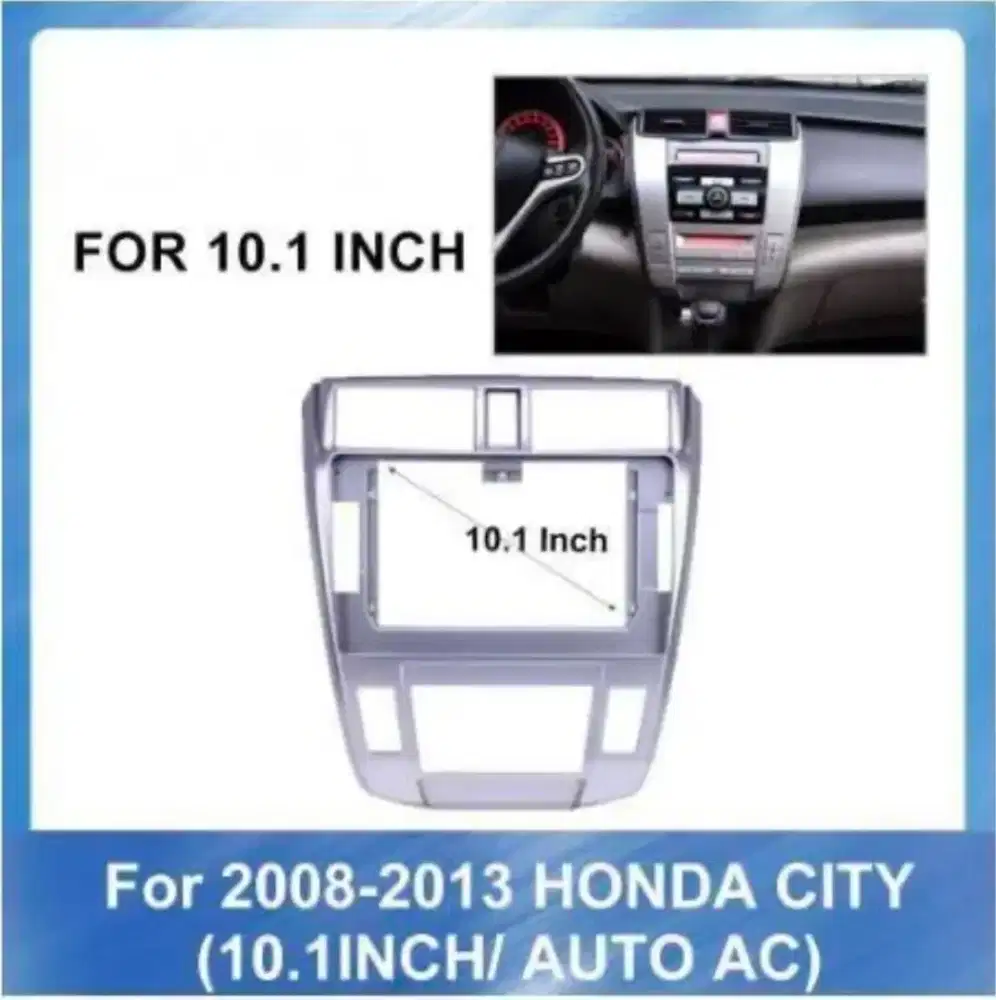 Frame 10inch Android Honda City 2010 Digital AC