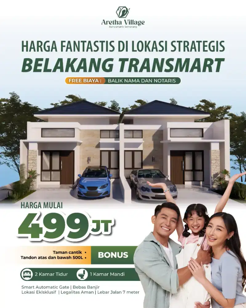 RUMAH CLUSTER DEKAT TRANSMART BANYUMANIK
