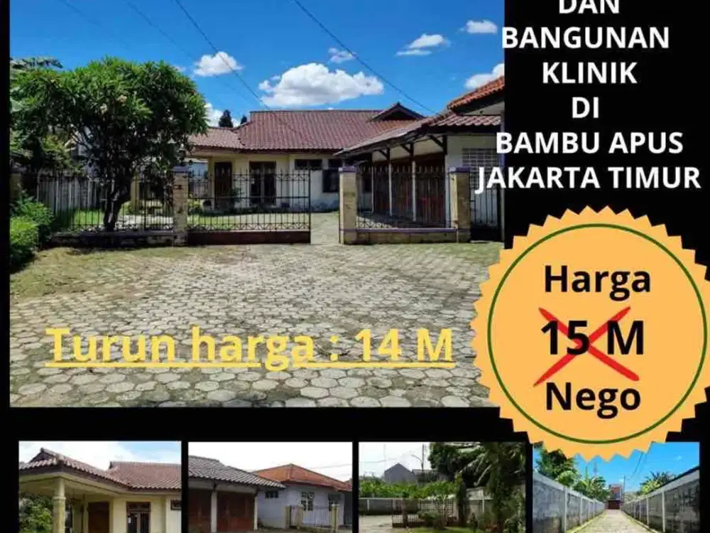 Rumah dan Bangunan Klinik di Bambu Apus