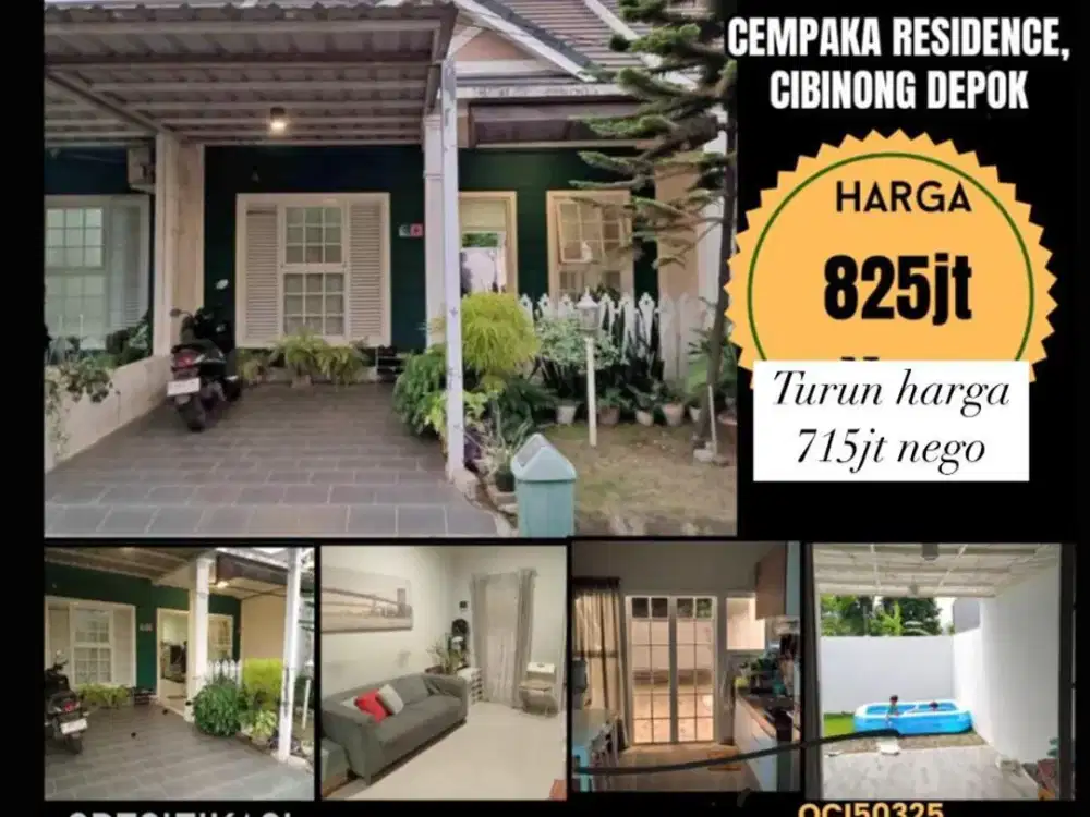 Rumah Cantik Siap Huni di Cempaka Residence Cibinong