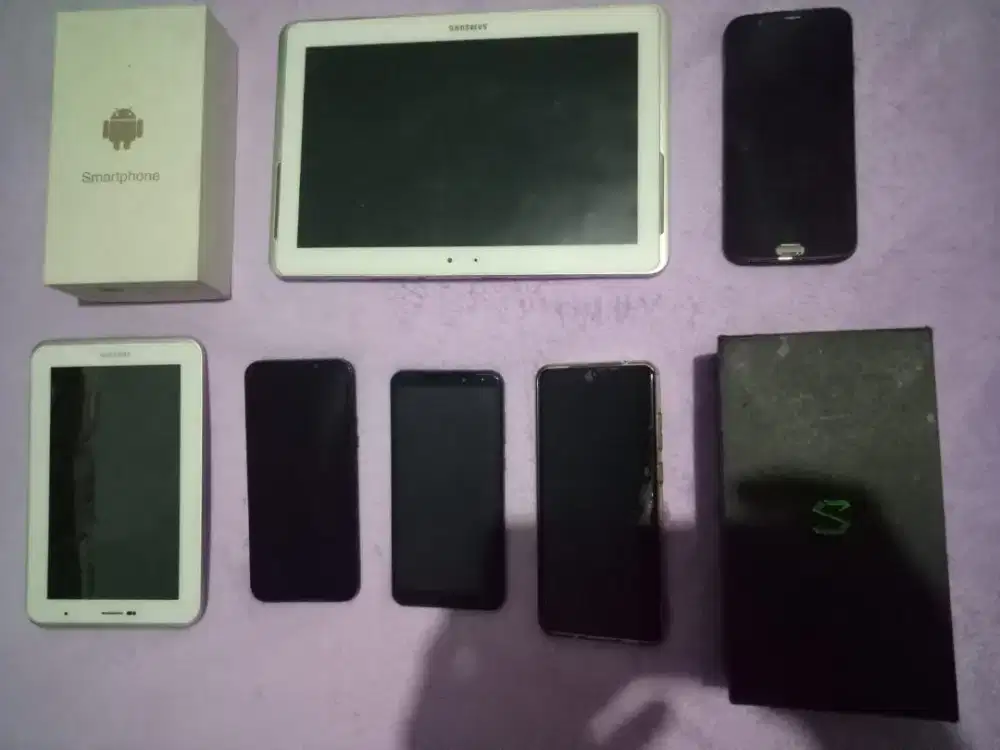 Jual Borong 6 Unit Smartphone Xiaomi Blackshark 1 & 2, Tab Samsung dll