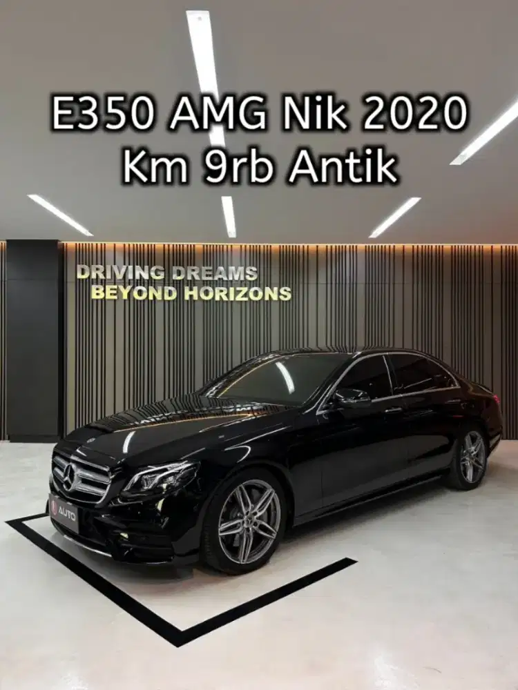 Mercy E350 AMG Nik 2020 Hitam Km9rb Mercedes-benz mdl 2019 B1031SAR
