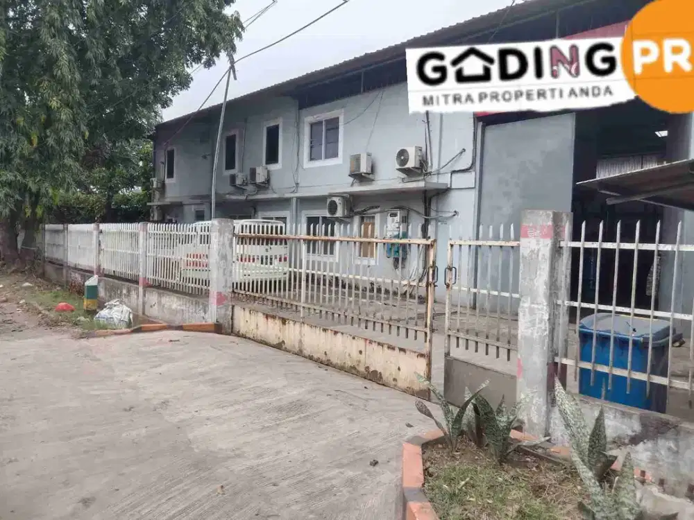 JUAL TANAH DAN BANGUNAN COCOK UNTUK PABRIK/GUDANG DI JALAN NAROGONG