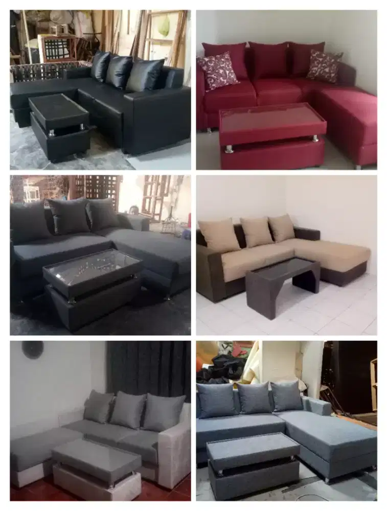 Obral sofa L selonjor ukuran 200x170(Maulida Sofa)