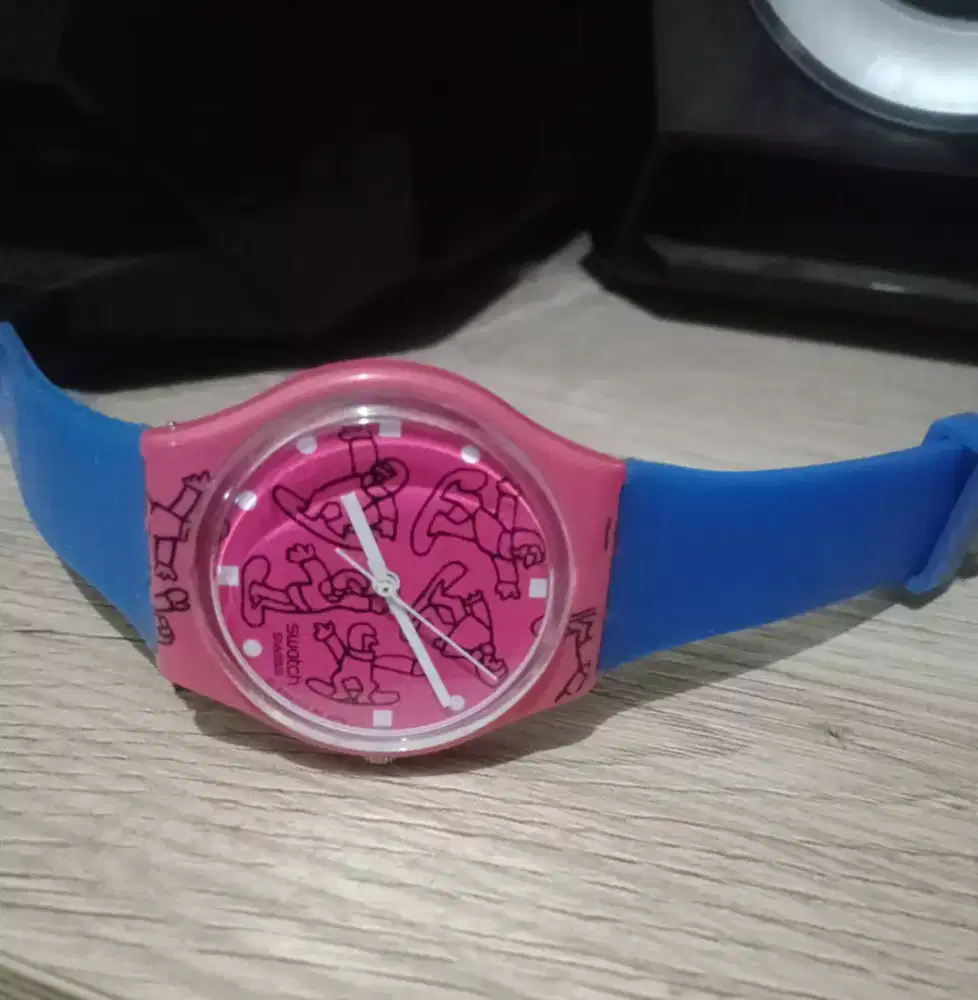 Jam Swatch Pink wanita - Original Swiss ( 38mm )