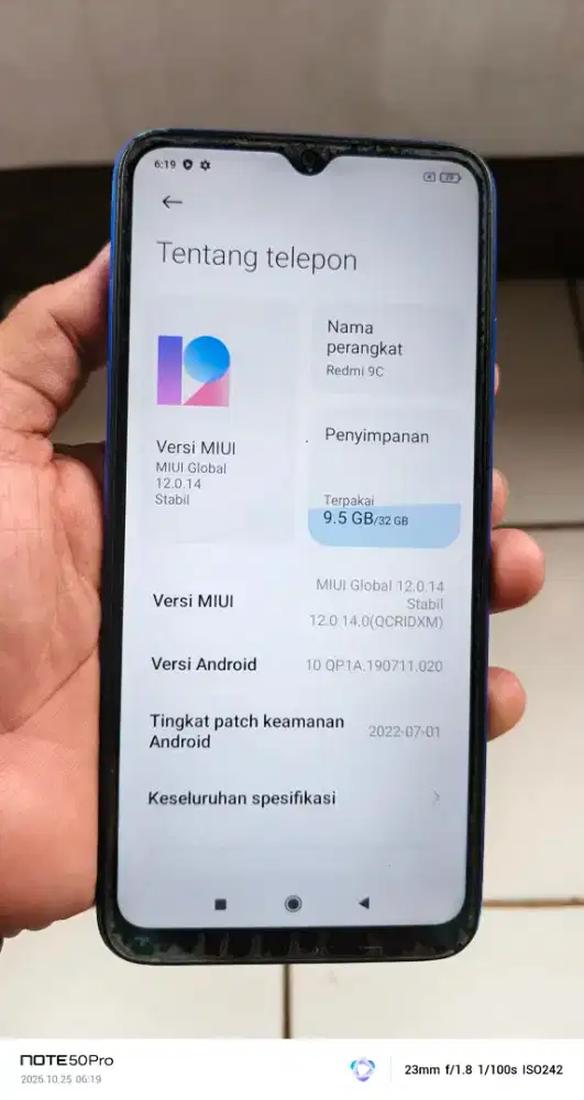 Redmi 9c   3/32 lyar ja corosi normal smua