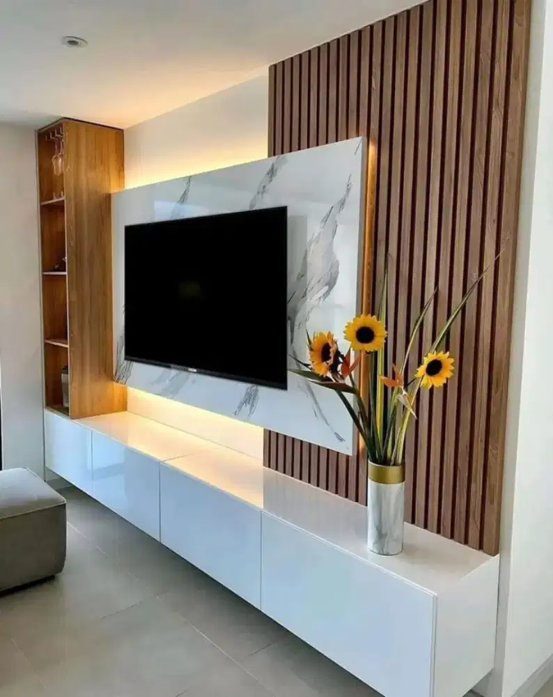 Backdrobe tv minimalis