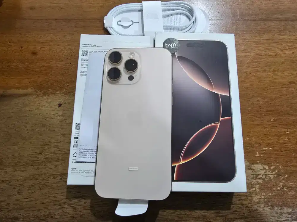 IPHONE 16 PROMAX 256GB IBOX LIKE NEW GARANSI PUANJANG FUL ORIGINAL