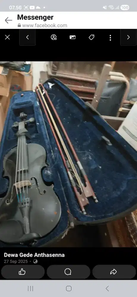 Dijual Biola Lengkap dengan Kotak dan Bow