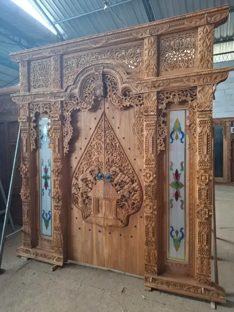 gebyok 250x260 klir samping kaca grafis