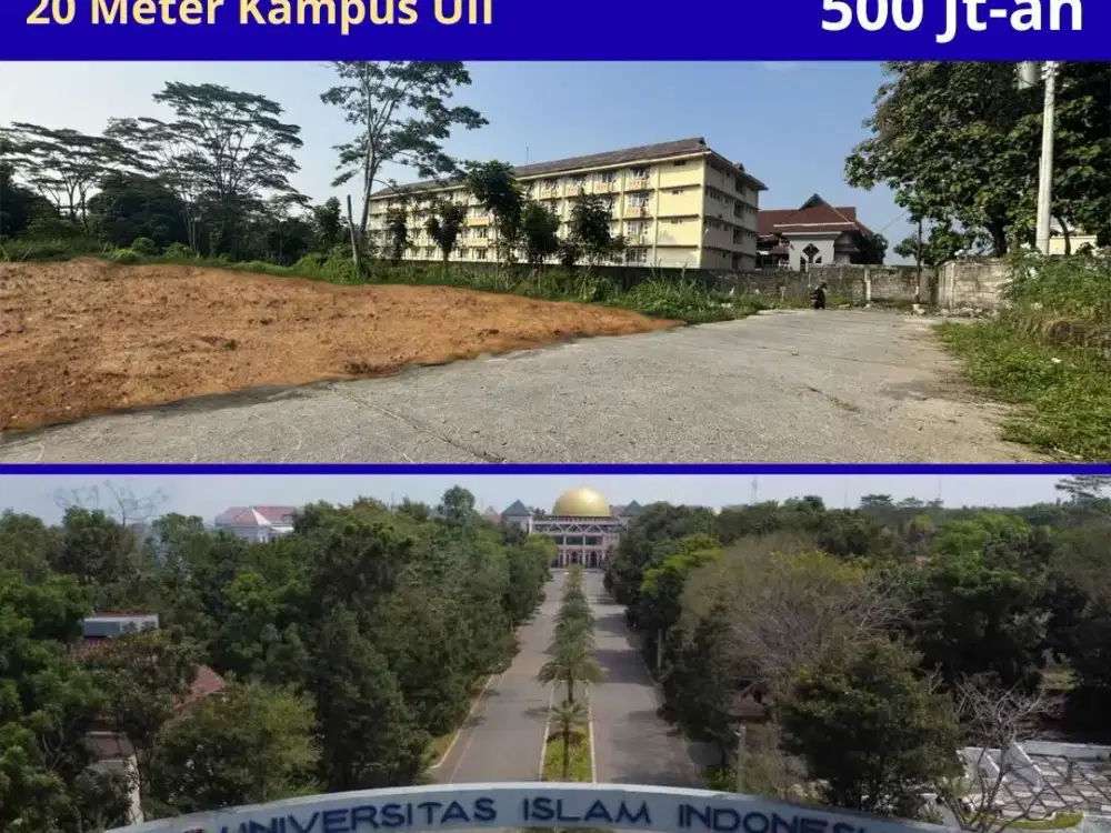 Tanah Strategis Dekat Kampus Ternama di Jogja, Cocok untuk Usaha