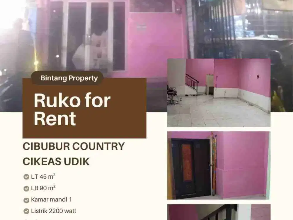Ruko sewa cibubur country