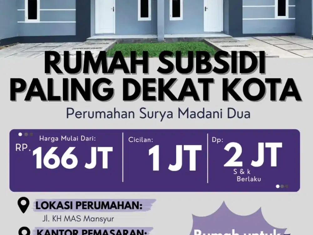 Rumah Subsidi Paling Dekat Pusat Kota