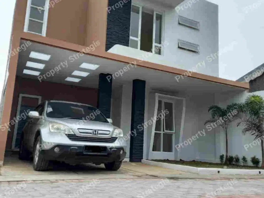 Rumah townhouse modern strategis kota bekasi dekat tol stasiun LRT