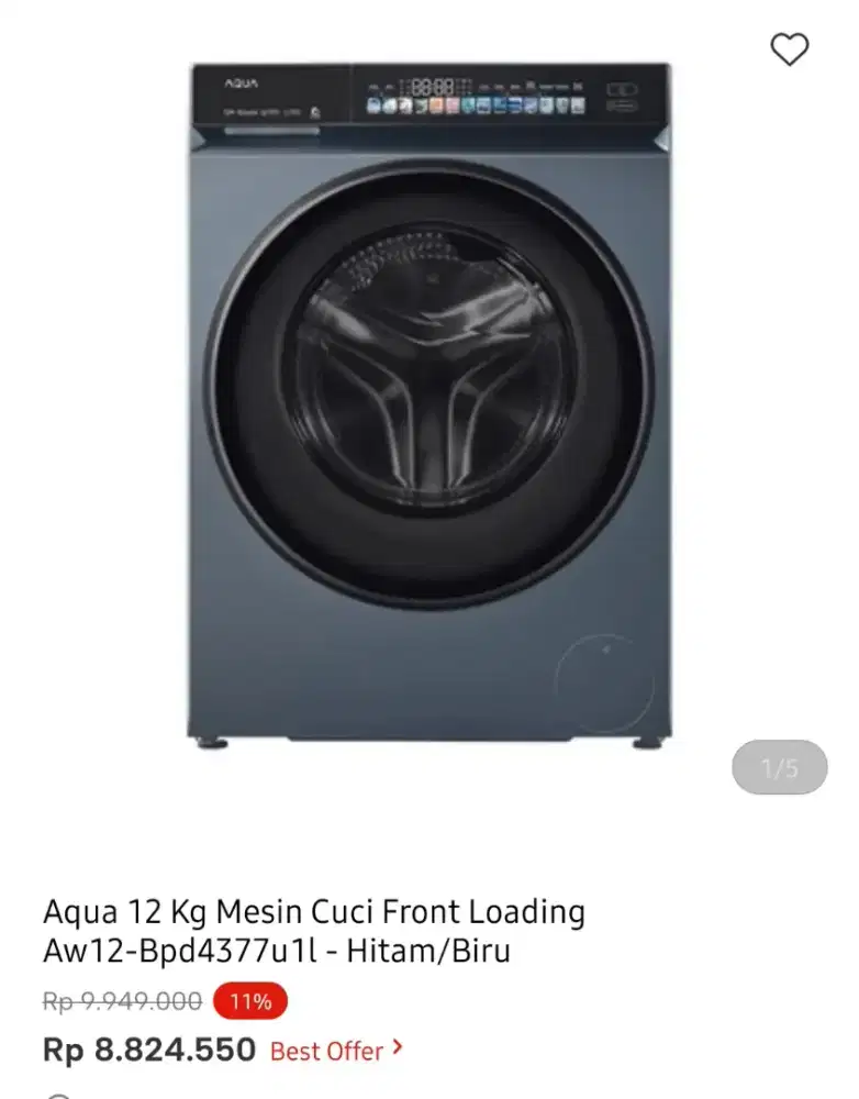 WM AQUA FORNT LOAD 12kg