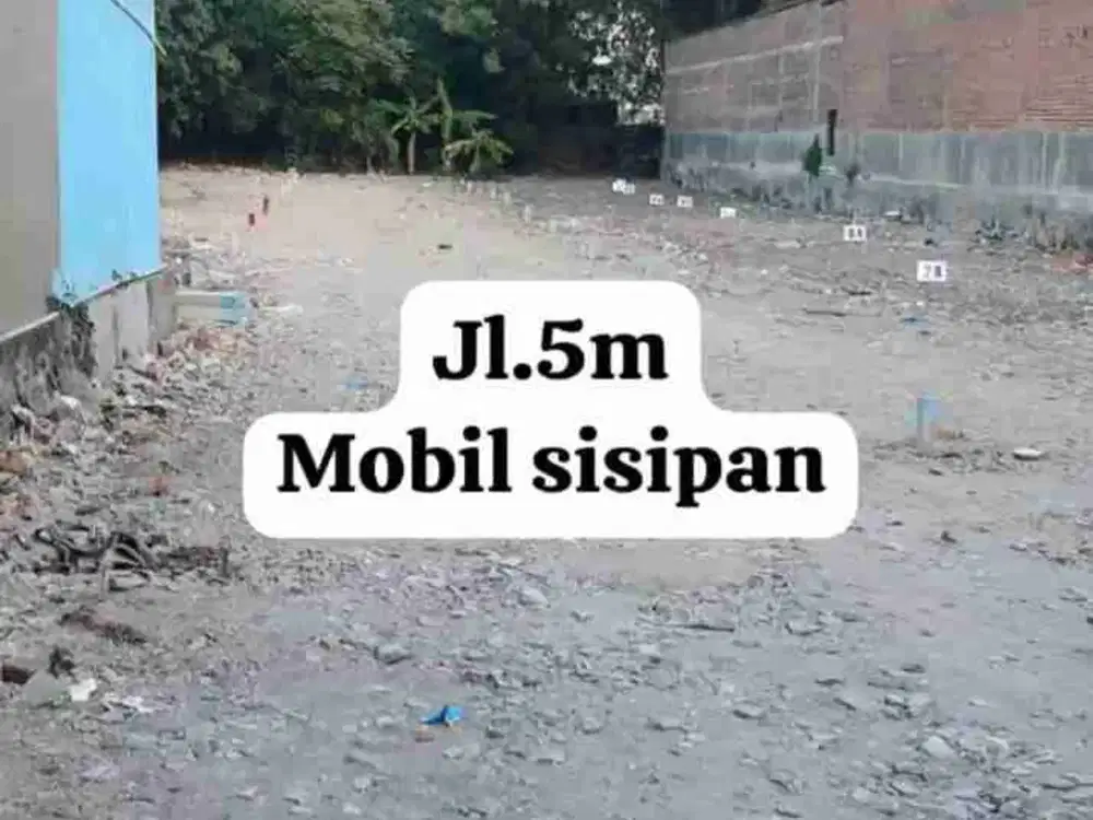 Tanah pekarangan siap bangun nol jalan raya buduran Sidoarjo