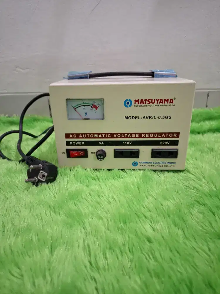 Stabilizer Matsuyama 500 VA/0,5 KVA 1 Phase KVR 500watt Stavol 0,5KVA