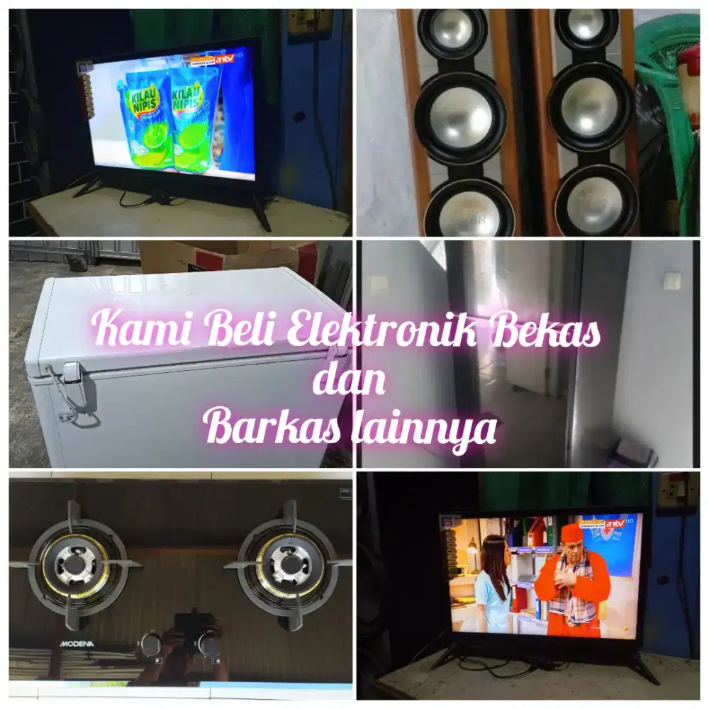 Kami terima beli TV LED Bekas, Lcd, smart TV sekon dan elektronik