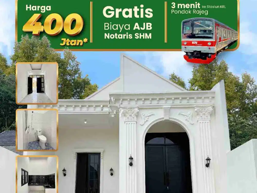 Rumah Desain Mewah Dekat Stasiun Di Cibinong Bogor