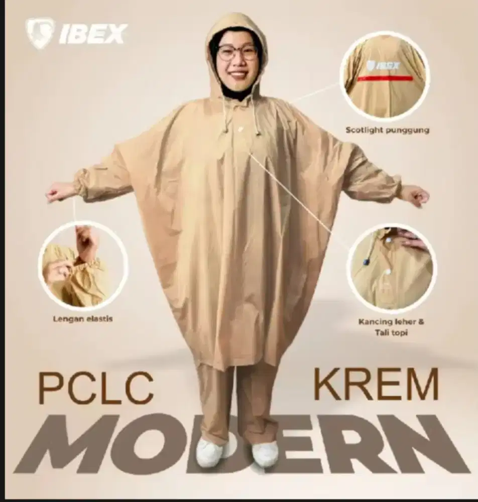 Jas hujan Ponco ibex