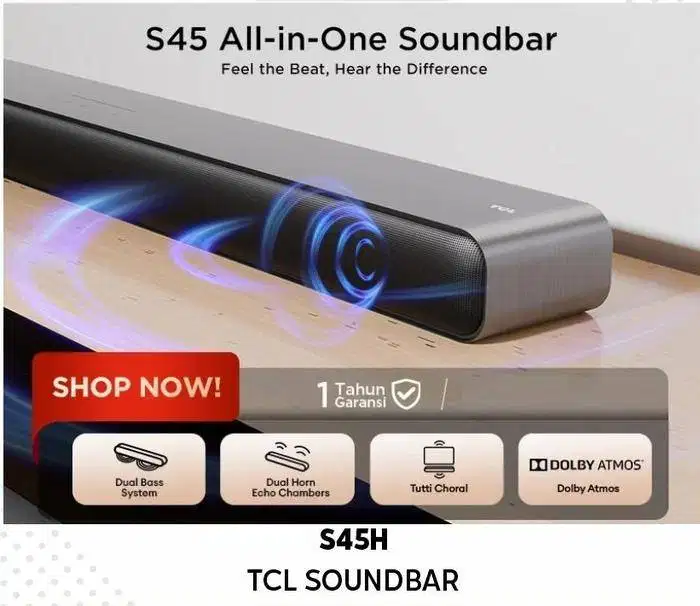 Soundbar TCL Soundbar S45H