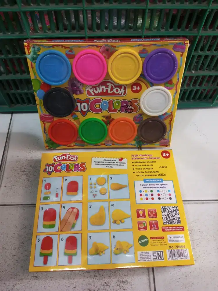 Mainan anak fundoh 10 warna