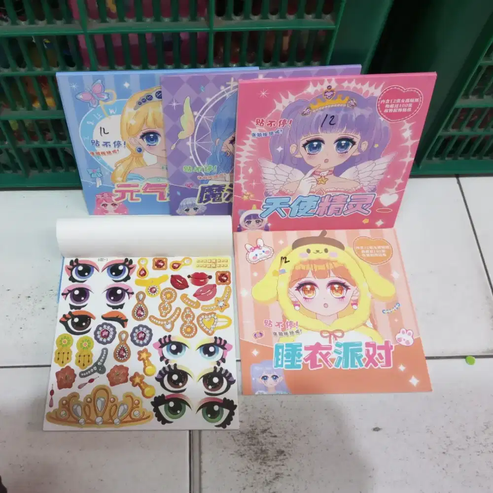 Mainan anak sticker wajah