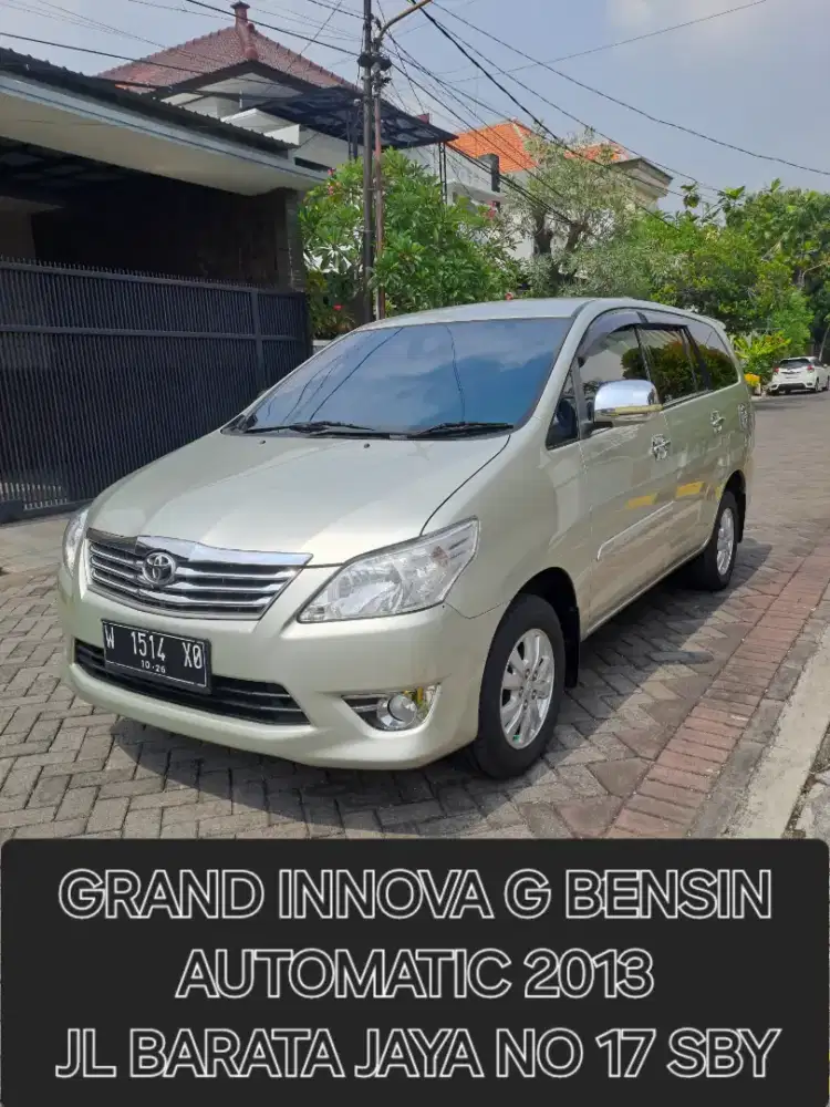 TOYOTA GRAND INNOVA G BENSIN AUTOMATIC 2013