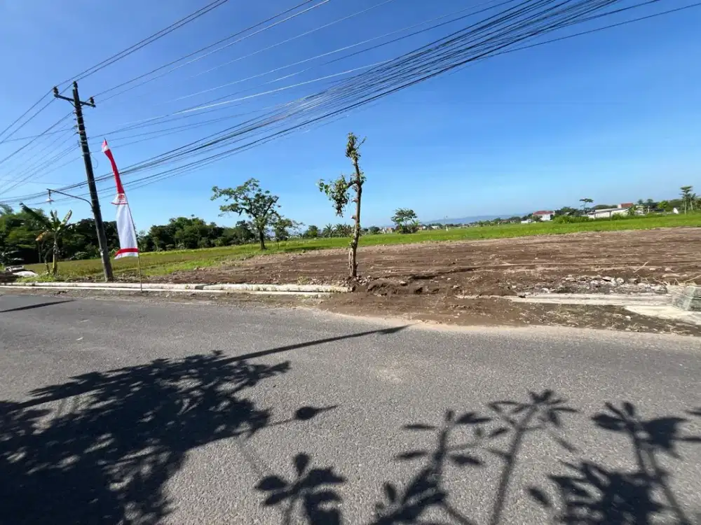 Dekat Pasar Stan Maguwo Jogja, Tanah SHM Tepi Aspal Jl Sambiroto