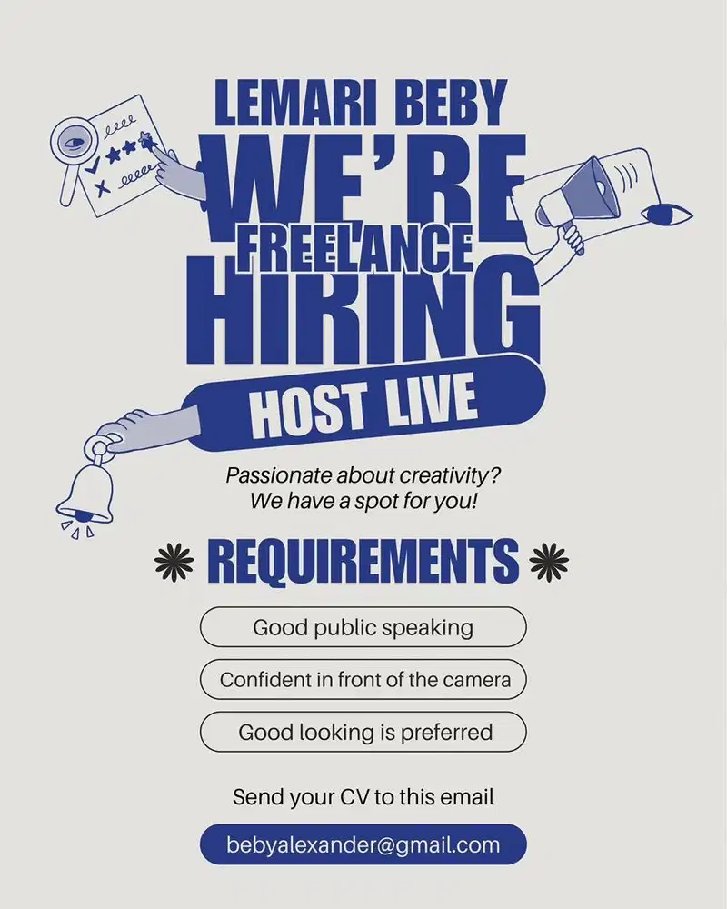 Dicari Host live (WANITA SINGLE)