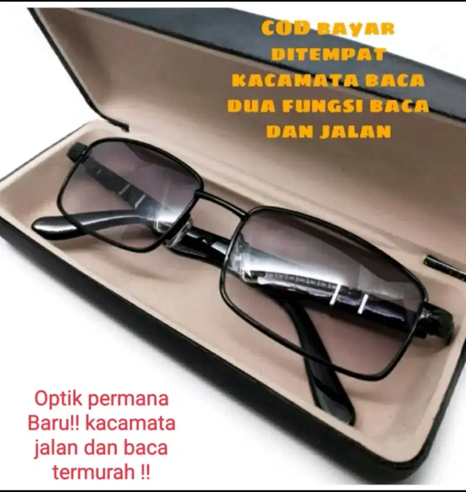 Kacamata semi progresif Doble fokus jauh dekat