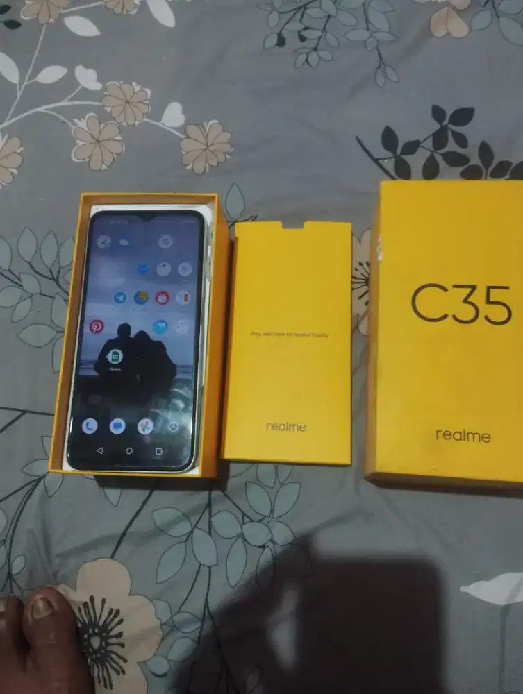 Hp realme c35 fullset ram 4/128