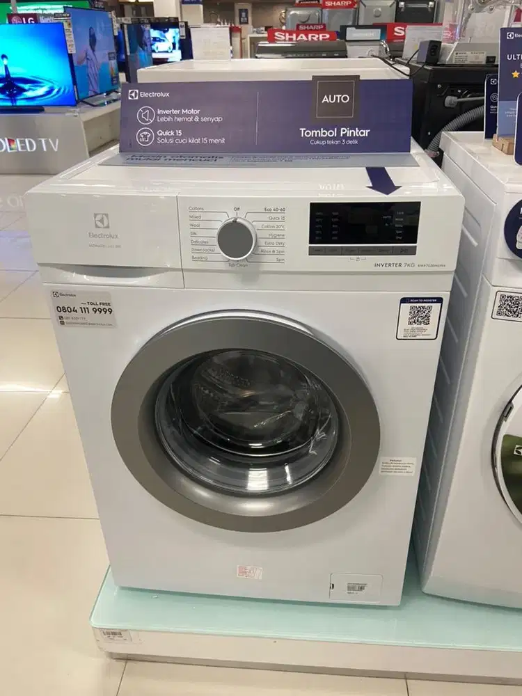 MESIN CUCI ELECTROLUX FRONT LOADING 7kg
