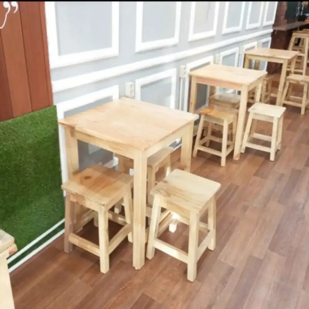 Tukang pembuat Set meja restoran warung DLL