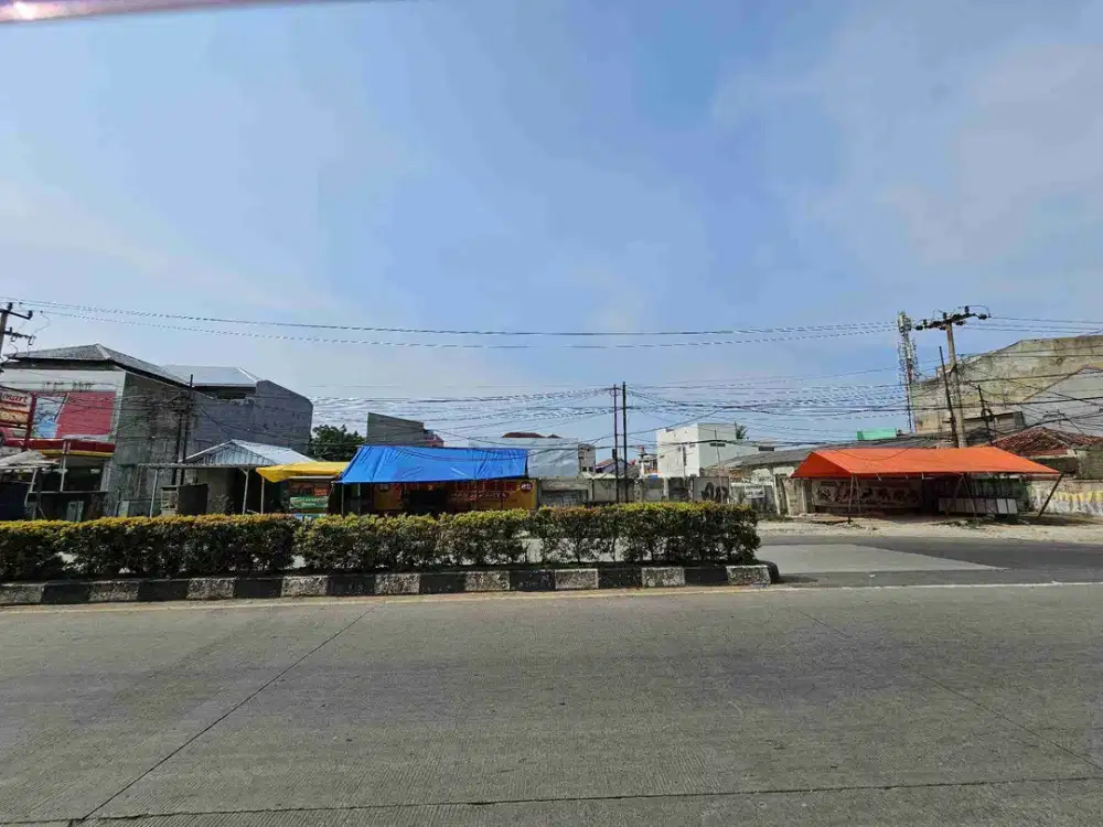 Disewa Cepat Lahan Komersial Lebar Muka 36 Meter di Pinggir Jalan Raya KH Hasyim Ashari Cipondoh Tangerang