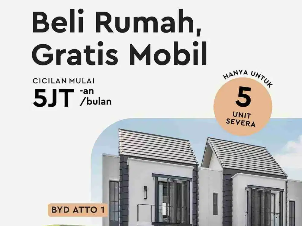 GRATIS MOBIL. Jual beli rumah murah AMESTA LIVING Surabaya UPN [2 Lantai] bisa KPR