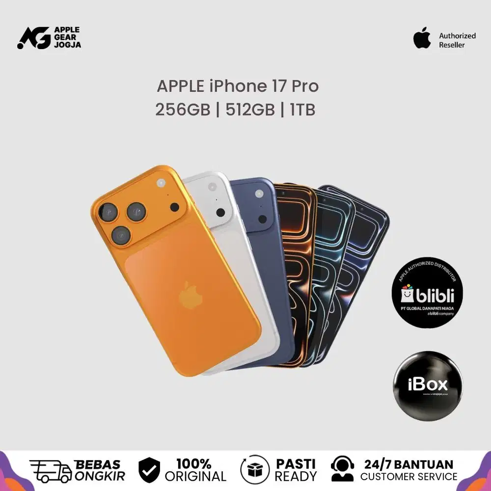 (iBox) APPLE iPhone 17 Pro 1TB Garansi Resmi Indonesia iBox TAM GDN