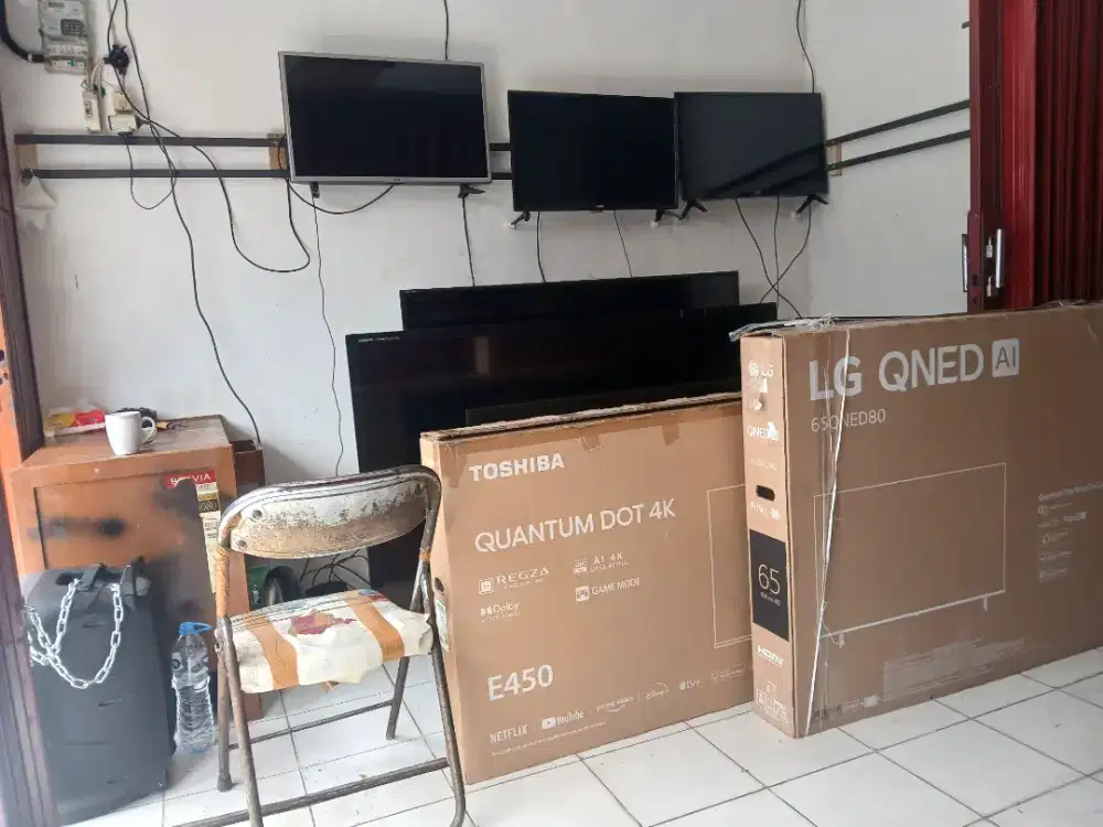 Terima beli tv led bagus atau rusak audio ampli sepeker power