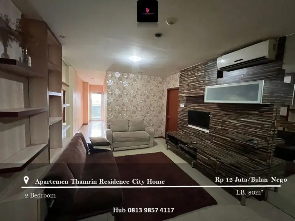 DIsewakan Apartement Thamrin Residence City Home Low Floor 2BR Full Furnished