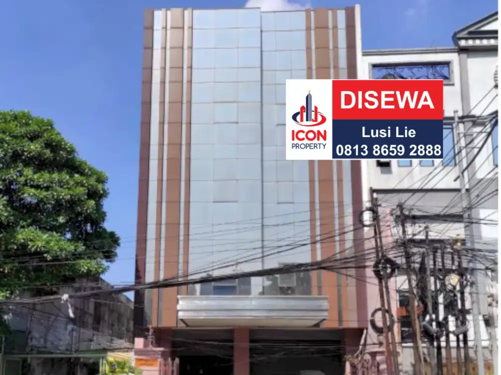 Ruko gandeng atau mini building 5 lantai ada lift, Gunung Sahari raya