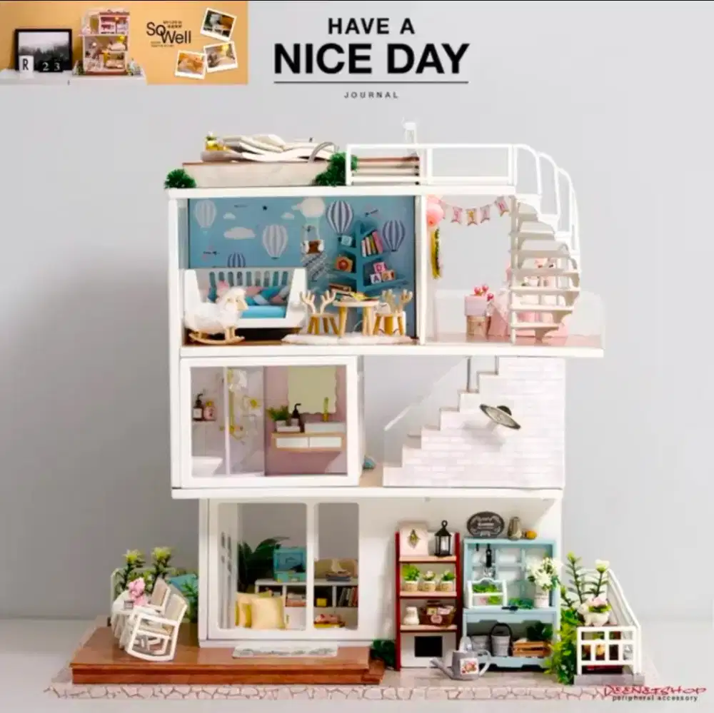 Dollhouse Wooden Furniture DIY - A077 - So Well - Miniature House